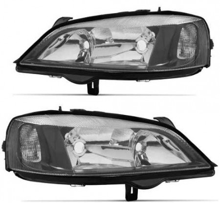 Farol Astra 98 99 00 01 02 Mascara Negra Tuning Duplo Gsi